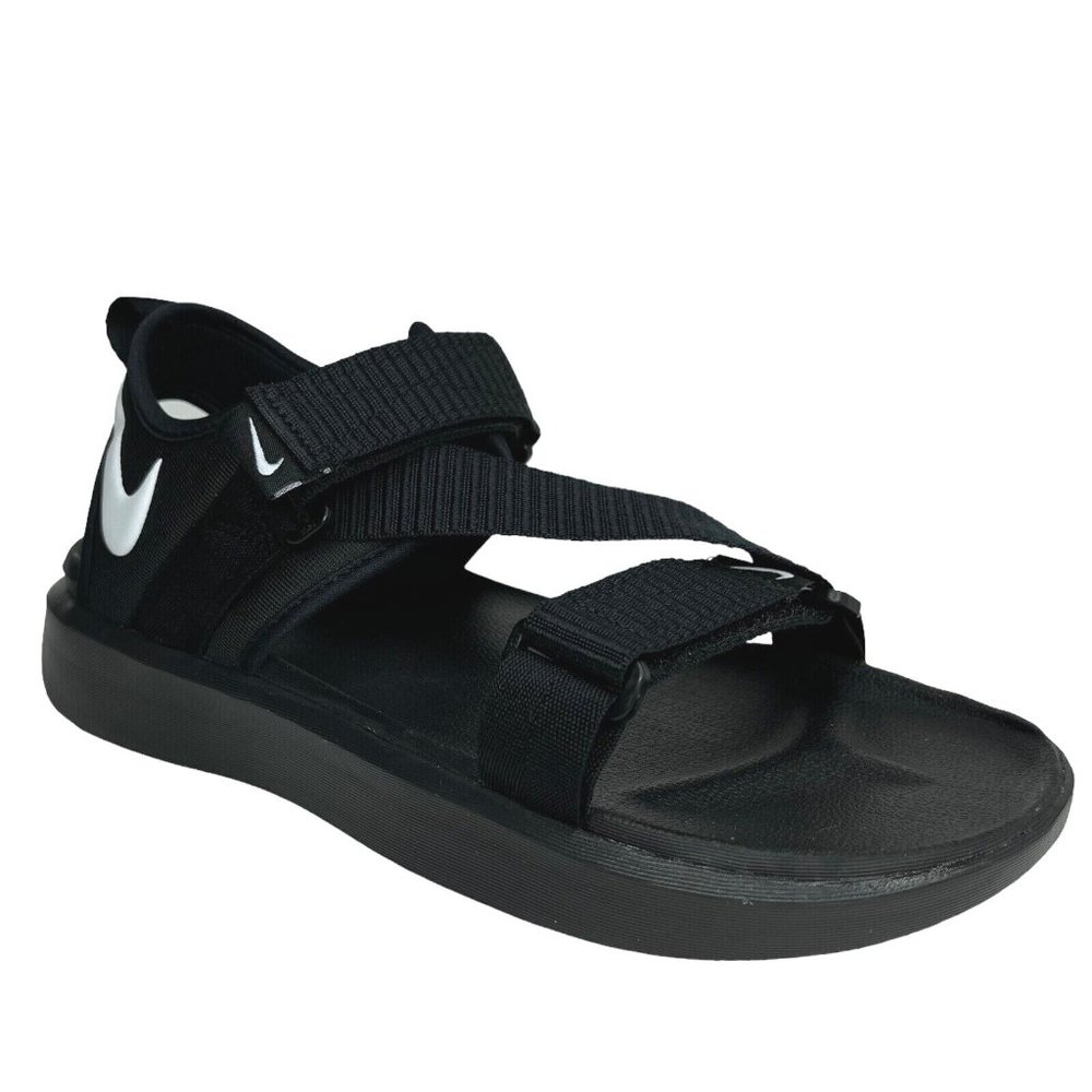 Nike Mens Vista Casual Sandals Size 12 Black White Lightweight & Comfortable - Picture 3 of 14